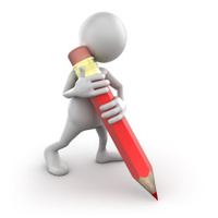 14841485-3d-man-writing-with-big-pencil-isolated-clipping-path